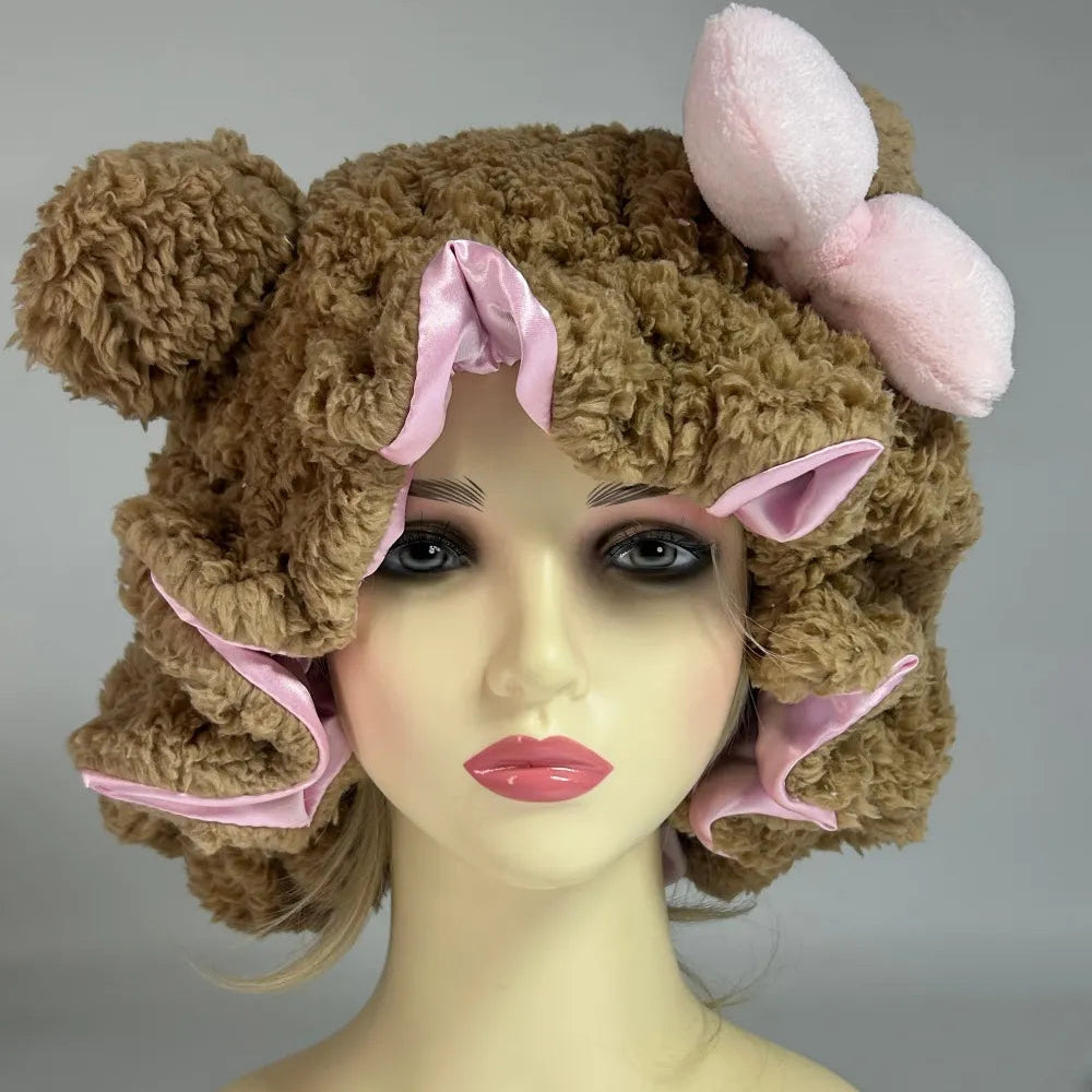 Satin Fur Kitty Bonnet